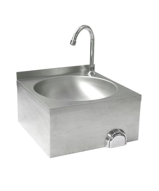 Waschbecken mit Kniebedienung, HENDI, 400x400x(H)450mm