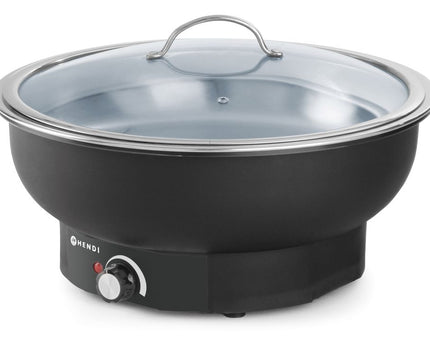 Chafing Dish Tesino, elektrisch, HENDI, Kitchen Line, 6,8L, 230V/500W, ⌀405x(H)240mm