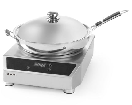 Induktionswok Modell 3500, HENDI, Profi Line, Induktionswok+Pfanne, 230V/3500W, 340x450x(H)295mm
