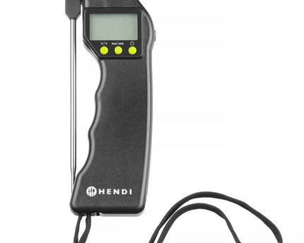 Digitales Thermometer mit klappbarer Sonde, HENDI, Schwarz, 160x55x(H)20mm
