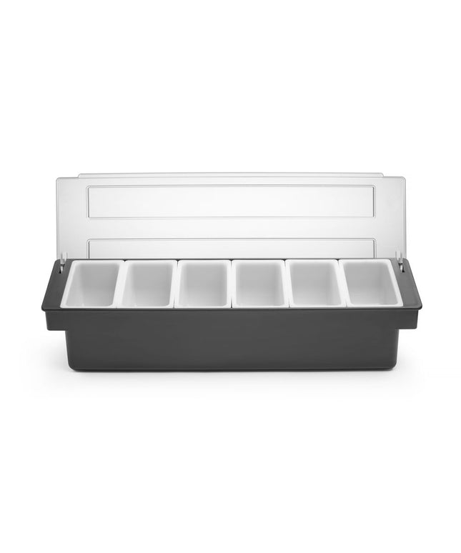 Zutatenbox – 6 Behälter, BarUp, 480x150x(H)100mm