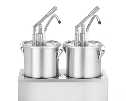 Saucenspender, Edelstahl, Zweier-Set, HENDI, 9L, 400x200x(H)440mm