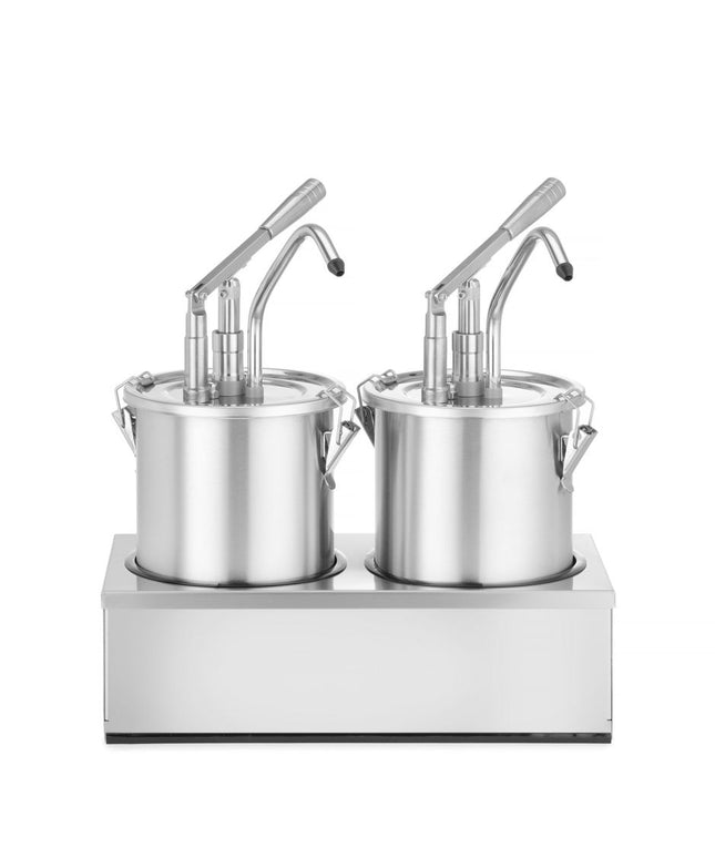 Saucenspender, Edelstahl, Zweier-Set, HENDI, 9L, 400x200x(H)440mm