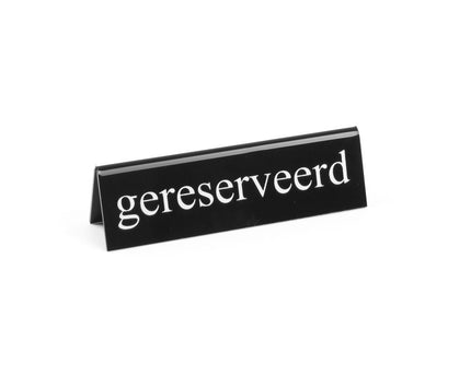 Tischschild Reserviert, HENDI, gereserveerd, 130x30x(H)38mm