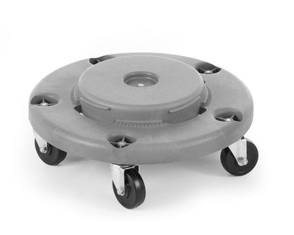 Wagen für Abfalleimer rund, AmerBox, Passend für 691038, Hellgrau, ⌀455x(H)165mm