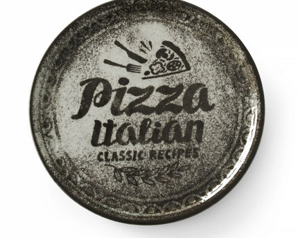 Pizzateller Recipe Collection Schwarz, HENDI, Schwarz, ⌀310mm