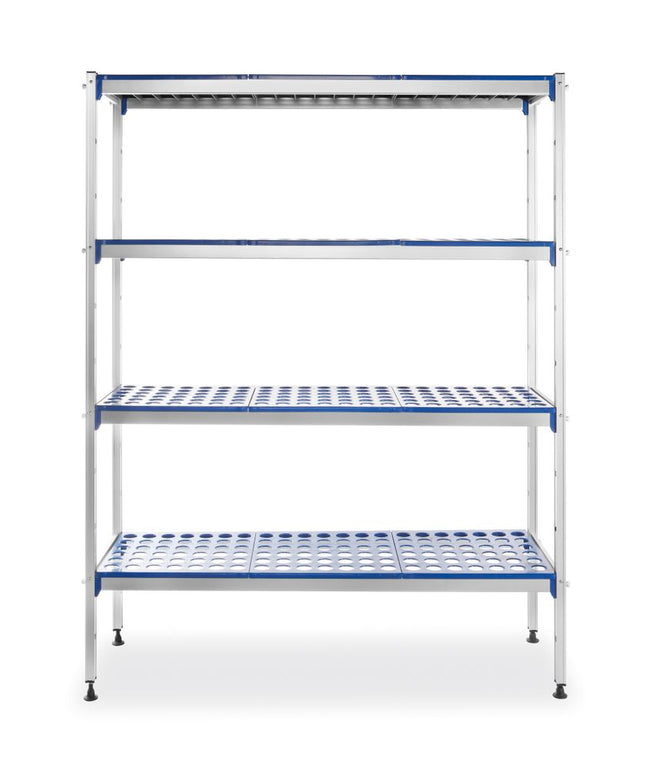 Aluminium-Aufbewahrungsregal , HENDI, 1280x405x(H)1685mm