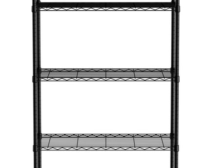 Lagerregal mit 5 Regalen, HENDI, Schwarz, 910x455x(H)1830mm