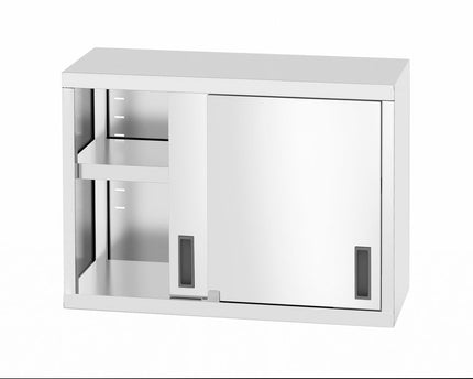 Wandschrank – verschweißt, mit Schiebetüren, HENDI, Profi Line, 800x300x(H)600mm
