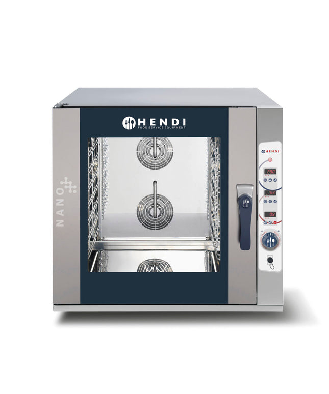 Kombidämpfer Digital NANO 7x GN 1/1, HENDI, 7x GN1/1, Dunkelgrau, 400V/10800W, 920x834x(H)859mm